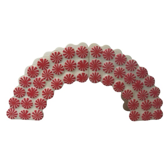 Dept 56 Lot Peppermint Rd Straight Stairs Bridge Arch Candy Cane Fence 52666 - Picture 2 of 14